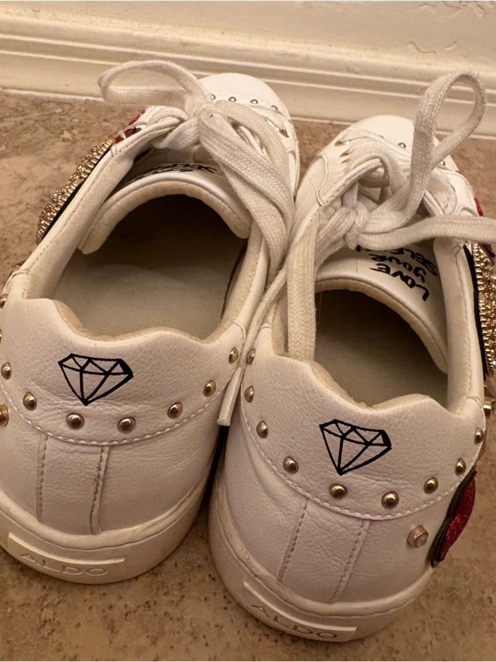 Aldo Elixir “Love Your Selfie”Women's Sneakers - Picture 5 of 9